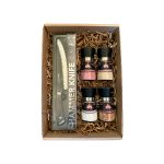 Caja Sal Parrillera en Molinillos con Cuchillo Hammer